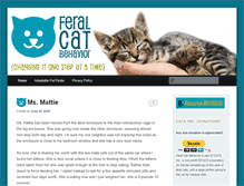 Tablet Screenshot of feralcatbehavior.com